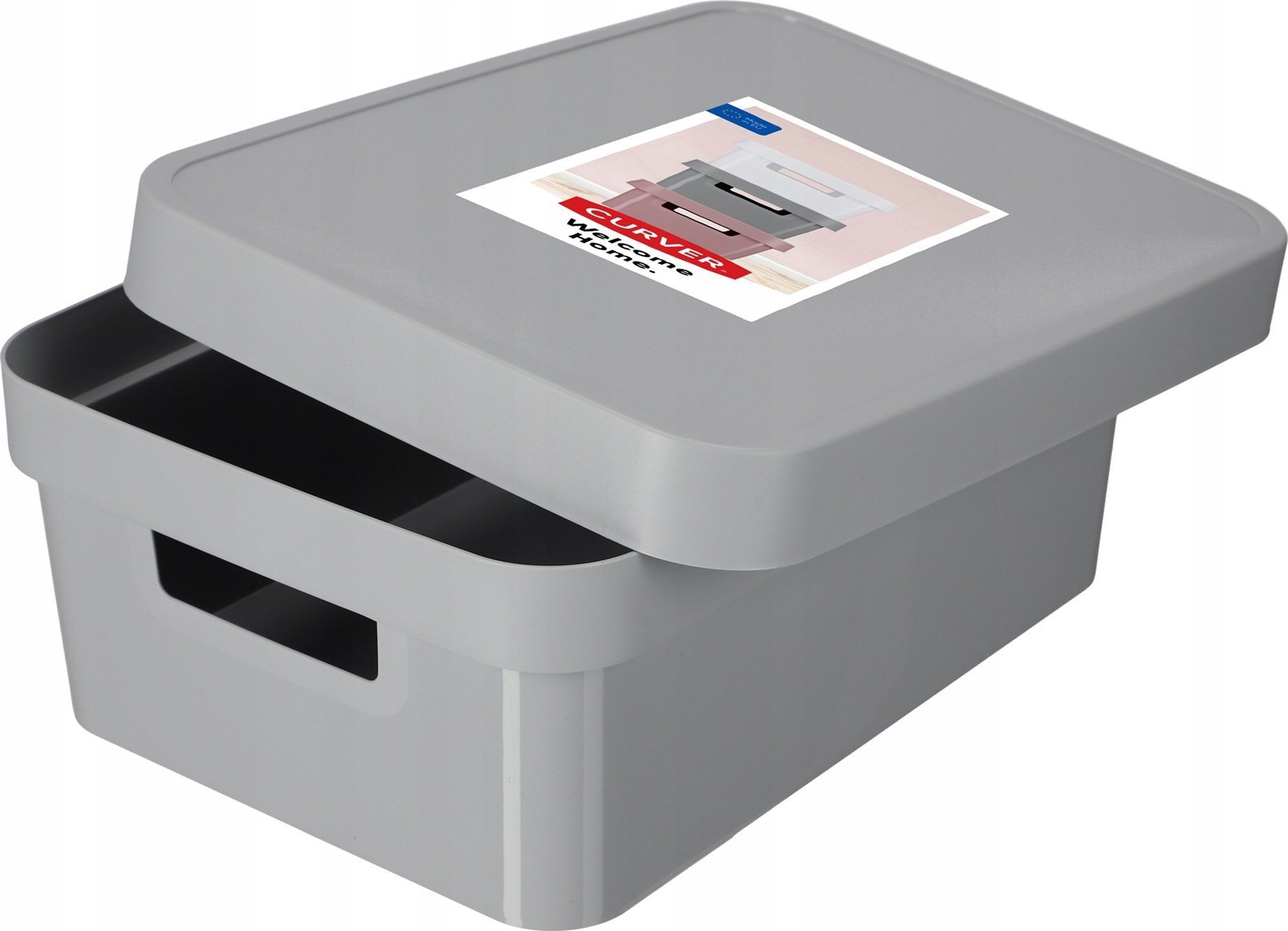 Kadax Curver Pojemnik Pudełko Z Pokrywką 11 L Szary