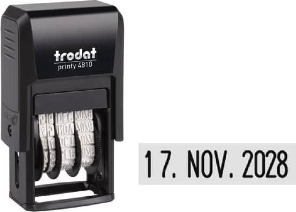 Trodat trodat Datumstempel Printy DE schw + Kissen schw 4810