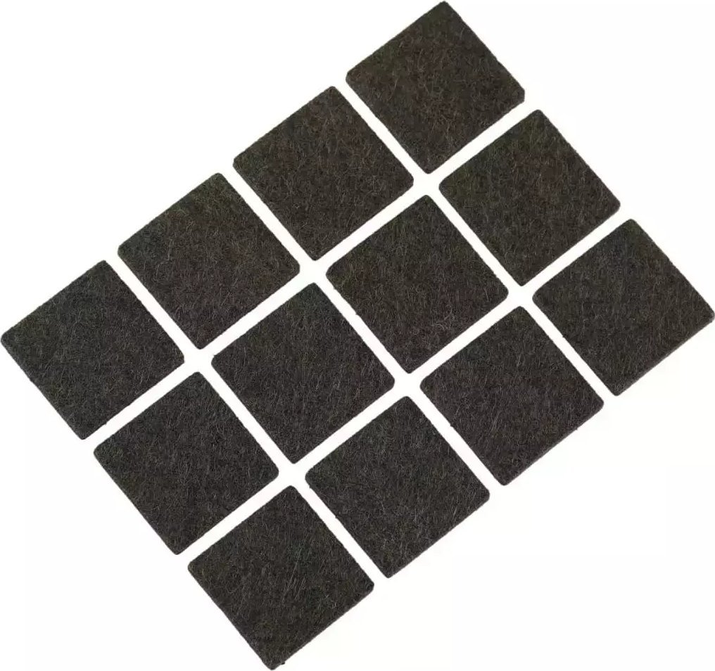 Dedra Podkładki filcowe samoprzylepne 12 szt. kwadrat 25 mm (M311.204)