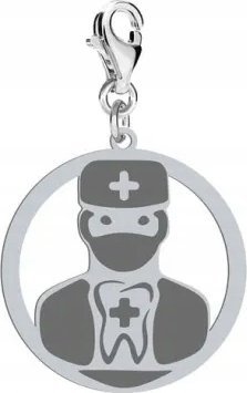 Radziszewska Jewellery Charms Srebrny Stomatolog Dentysta GRAWER GRATIS
