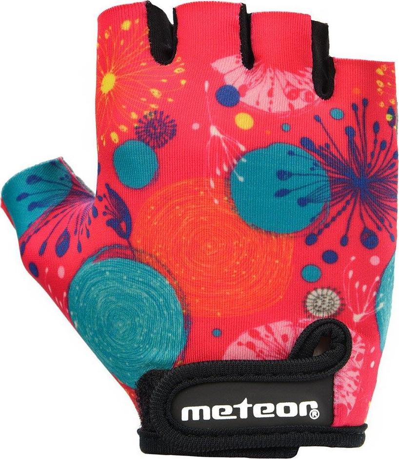 Meteor Rękawiczki rowerowe Meteor Kids XS różowy Uniwersalny