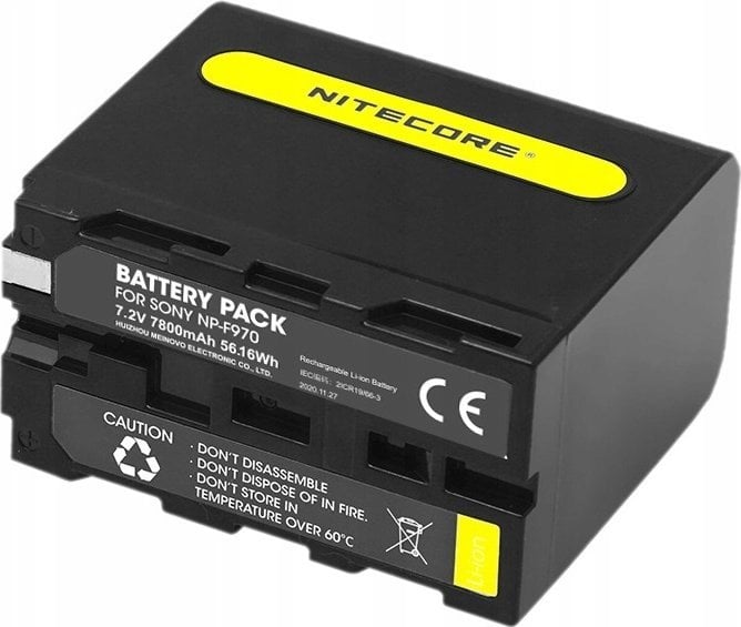 Nitecore Nitecore NP-F970 battery pack 7800mAh 56.2Wh