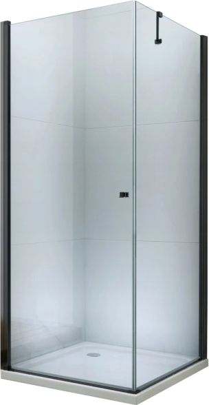 Mexen Mexen Pretoria kabina prysznicowa uchylna 90 x 70 cm, transparent, czarny - 852-090-070-70-00