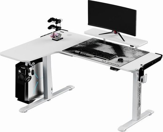 Biurko Ultradesk Winger Białe 155 cmx111 cm