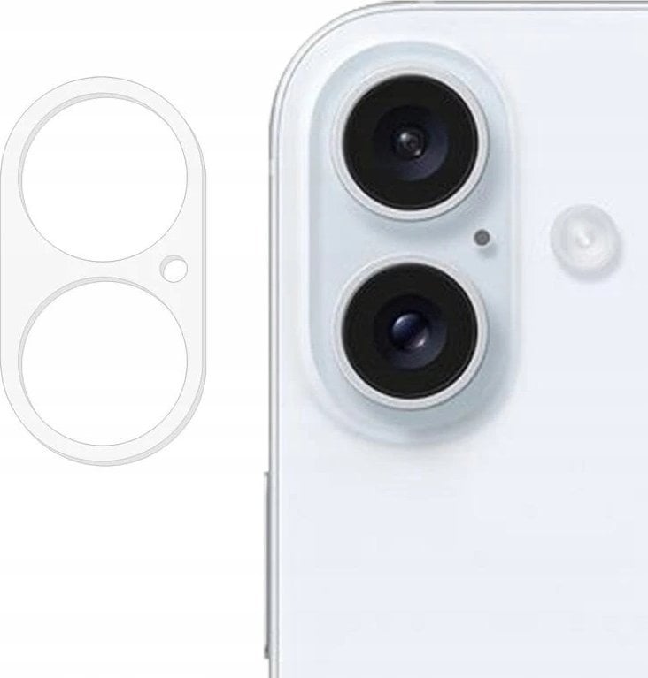 TelForceOne Ecobox szkło hartowane 6D na aparat do iphone 16