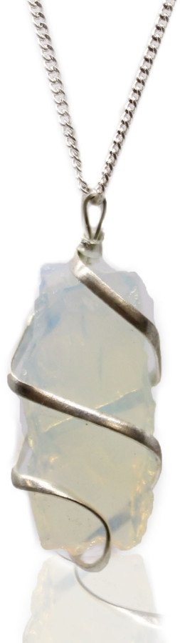 Indyjski Naszyjnik - Surowy Opalit