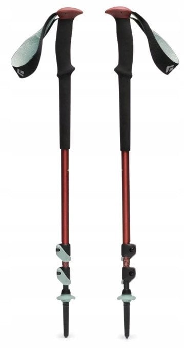 Trekkingstöcke Trail(rot/mint, 1 Paar, 100-140 cm)