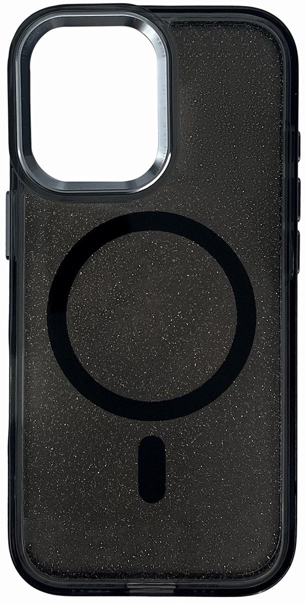Etui brokatowe Glitter Case z MagSafe na Samsung Galaxy A16 5G - czarne