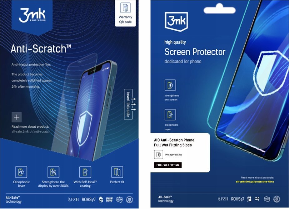 3MK 3mk All-Safe - AIO fólie Anti-Scratch Phone Full Wet Fitting, 5 ks