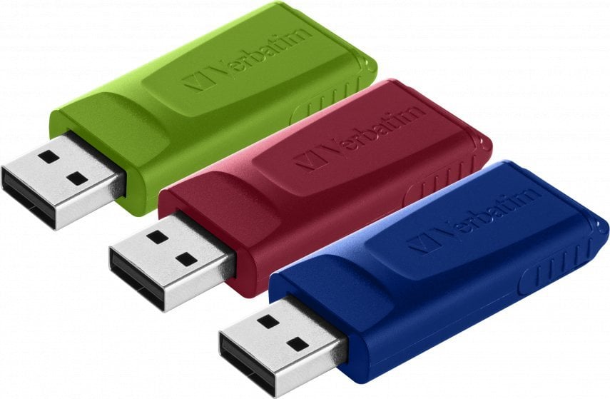 Pendrive Verbatim Slider (3 szt.), 16 GB (49326)
