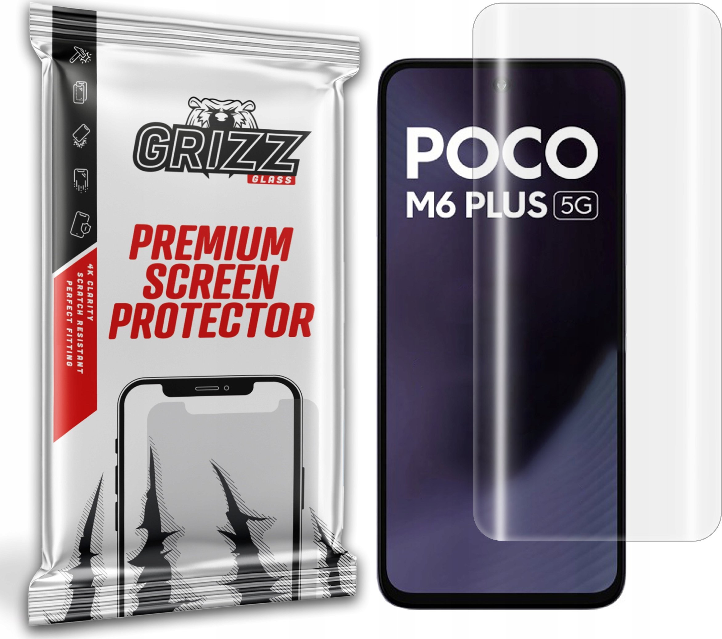 GrizzGlass Folia hydrożelowa GrizzGlass Hydrofilm do Xiaomi POCO M6 Plus 5G