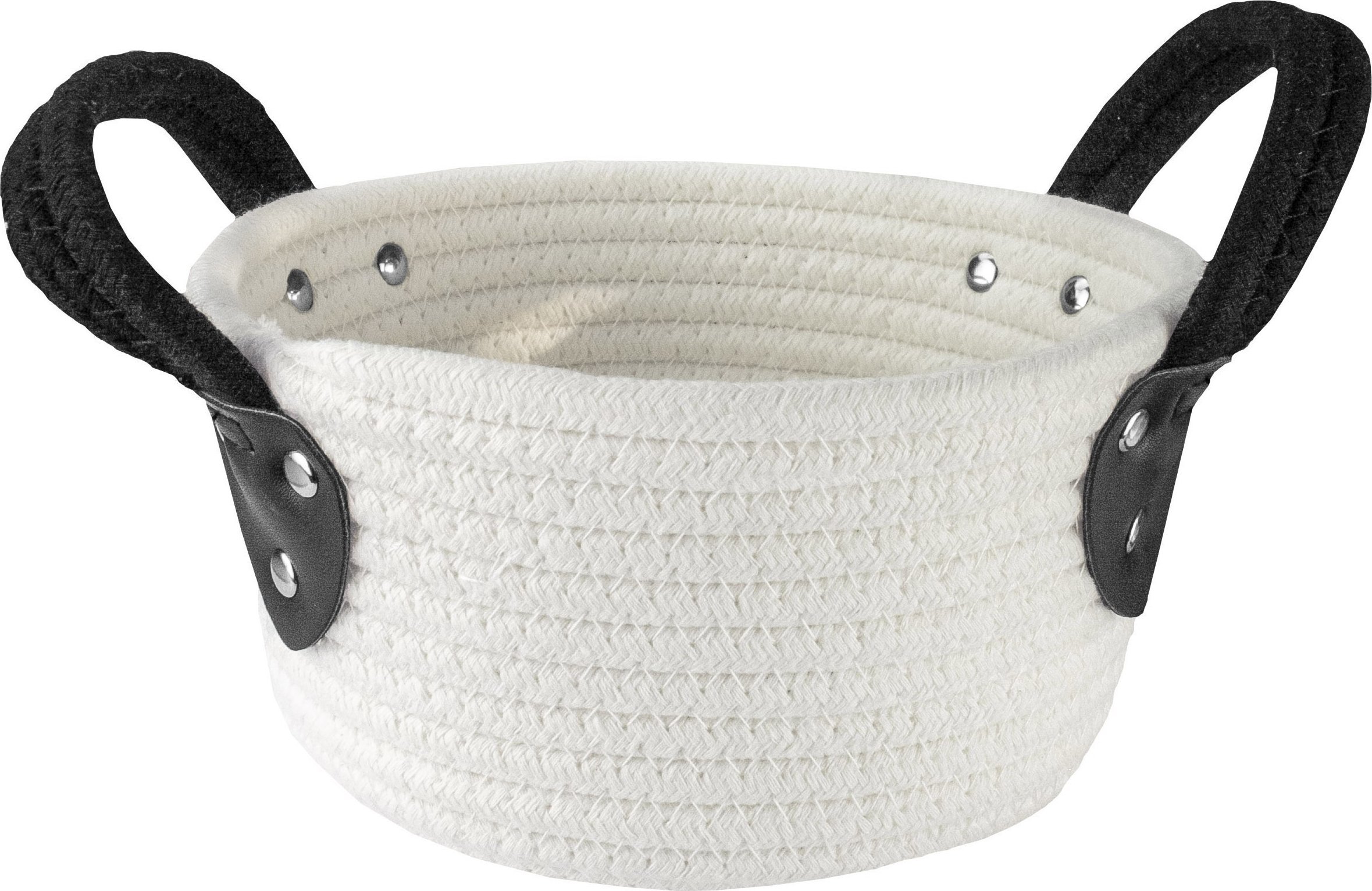 Kleine Wolke Kleine Wolke Patch Koszyk łazienkowy pleciony czarny S