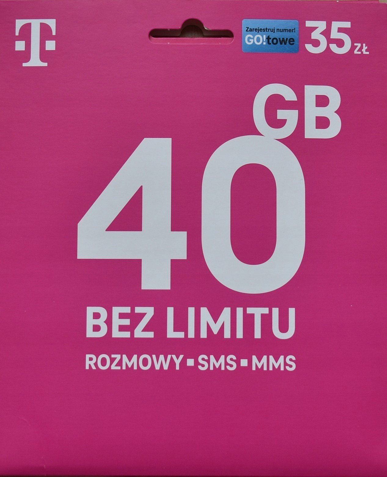 Starter PLN 35 T-Mobile without Lego limits