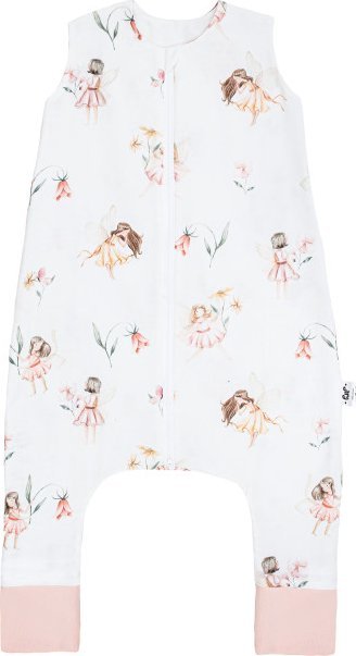 PULP BAMBOO Śpiworek Muślinowy z nogawkami-Wróżki-1 TOG od 1roku do 2,5lat