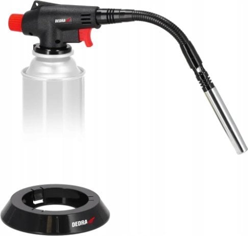 Dedra Palnik gazowy z zapłonem PIEZO, elastyczna dysza, 3kW