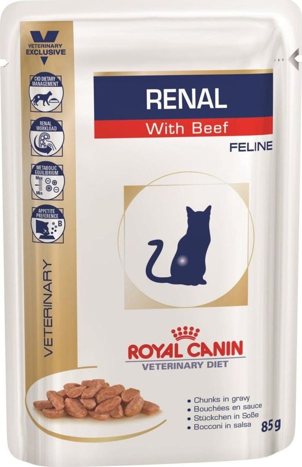 Royal Canin ROYAL CANIN ROYAL CANIN Renal with Beef 24x85g saszetka