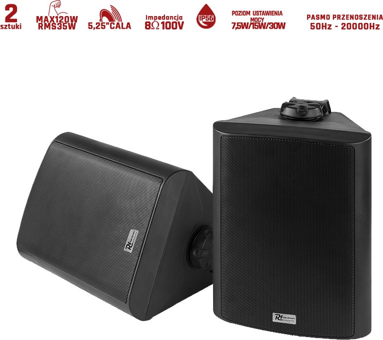 Zestaw kolumn instalacyjnych 100V 5,25" 120W BC50V PD one size