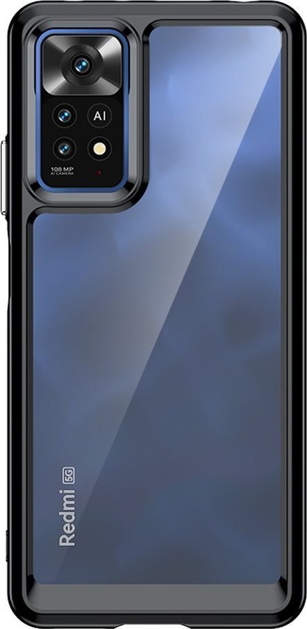 Hurtel Outer Space Case etui Xiaomi Poco X5 5G / Redmi Note 12 5G pokrowiec z elastyczną ramką czarne