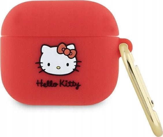 Sourcing Hello Kitty HKA33DKHSF Airpods 3 cover fuchsia/fuschia Silicone 3D Kitty Head