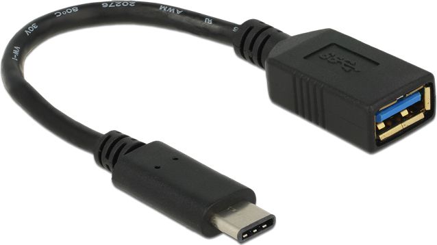 Adapter USB Delock USB-C - USB Czarny (65634)