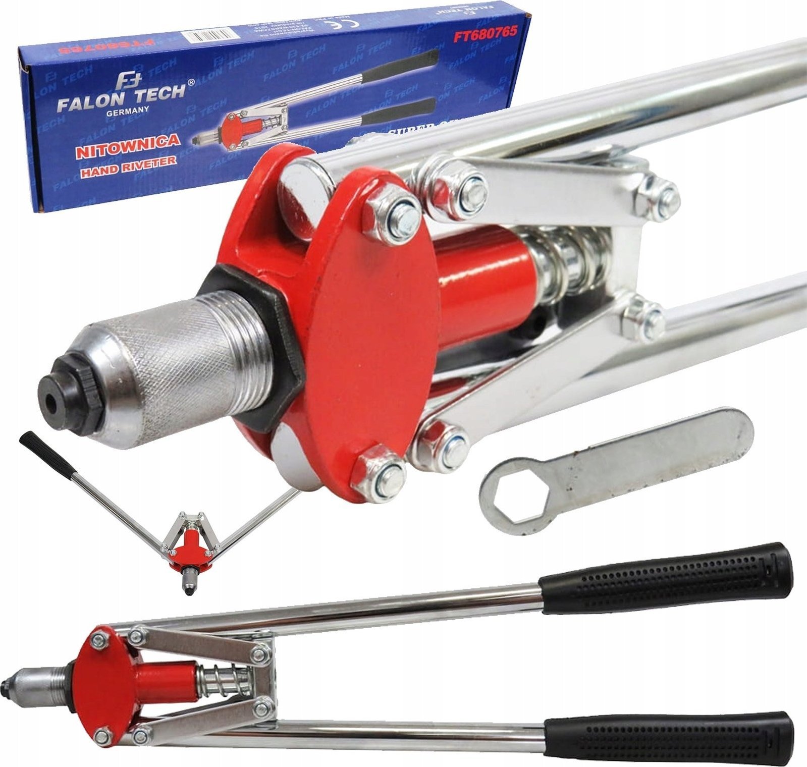 Falon-Tech NITOWNICA RĘCZNA NOŻYCOWA NITOWNICE NITY 3,2 - 4,8