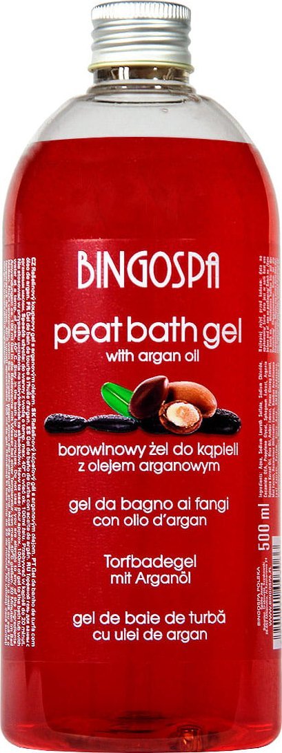 BingoSpa Płyn do kąpieli Borowinowy z olejem arganowym 500ml
