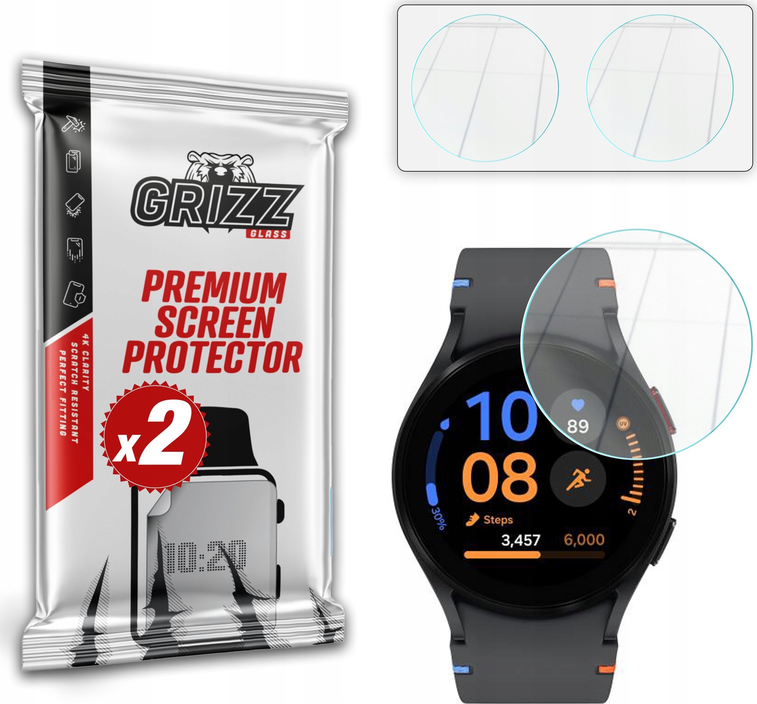 GrizzGlass Szkło hybrydowe GrizzGlass HybridGlass do Samsung Galaxy Watch FE 40mm