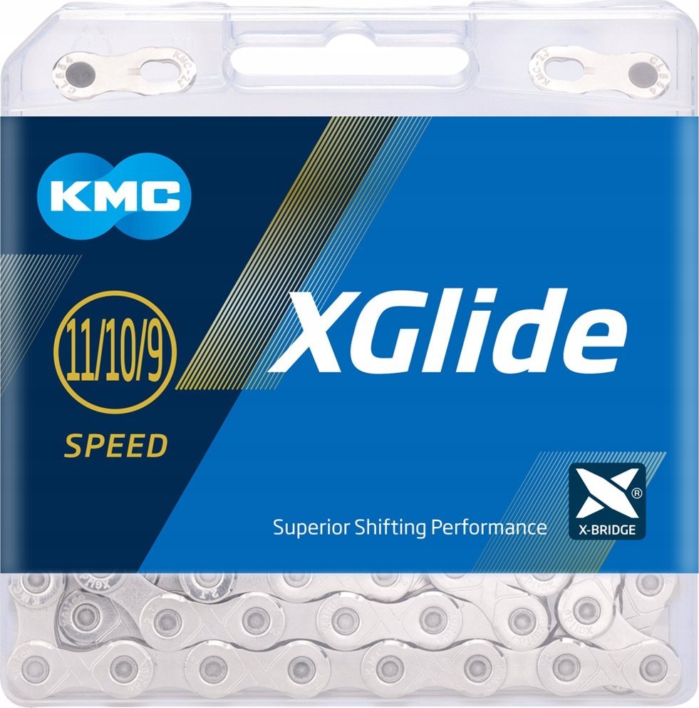 KMC Grandinė KMC X-Glide Shimano Cues EPT dark silver 118-links