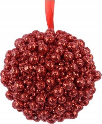 Kaemingk Bombka na choinkę czerwona świąteczna ozdobna 8 cm