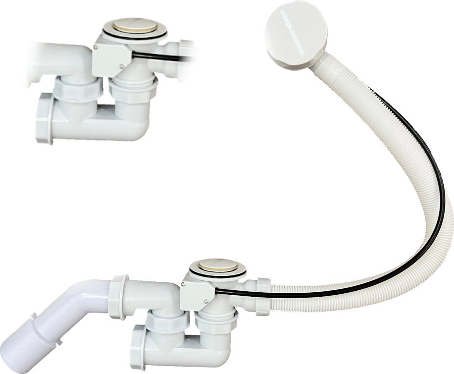 Syfon wannowy uniwersalny automatyczny TADYCH biały