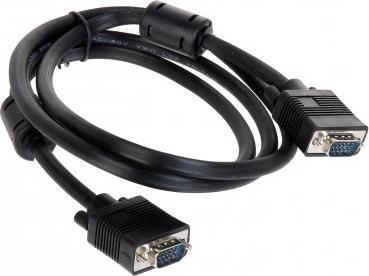 Kabel D-Sub (VGA) - D-Sub (VGA) 1.5m czarny (VGA-1.5-WW/F)