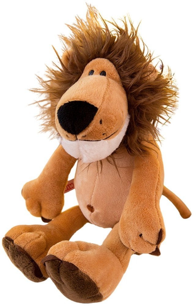 LeanToys Pluszowa Maskotka Przytulanka Lew Z Bujną Grzywą 22cm