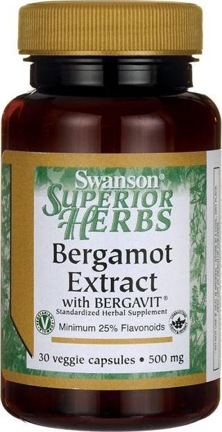 Swanson Swanson - Ekstrakt z Pomarańczy Bergamota z Formułą Bergavit, 500mg, 30 vkaps