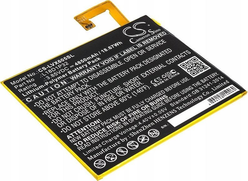 Akumulator Bateria typ L18D1P32 do Lenovo Smart Tab M10 TB-X605F X605 X605C / CS-LVX605SL
