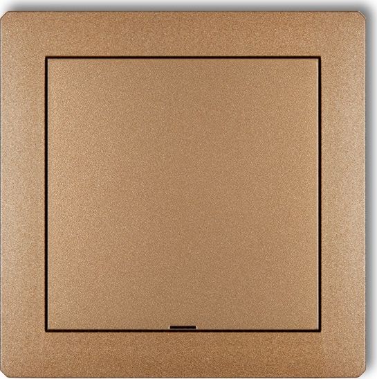 Karlik Ramka pośrednia z zaślepką złoty metalik (8DRPZ)