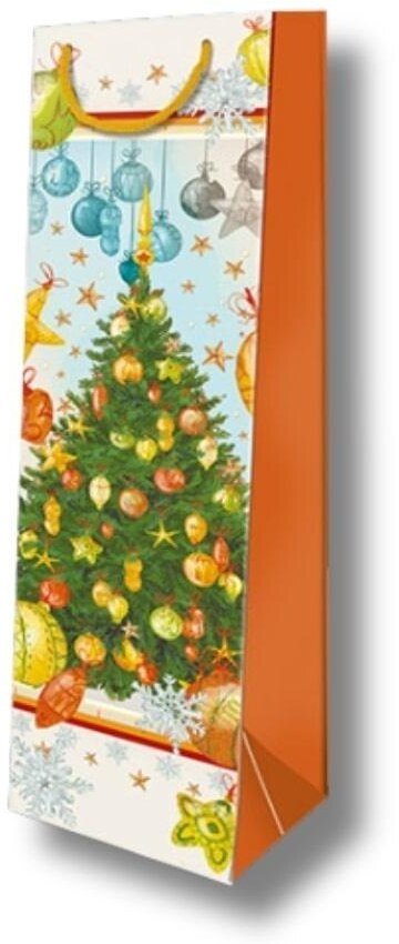 DaVinci Torebka ozdobna świąteczna torba choinkowa złota butelka