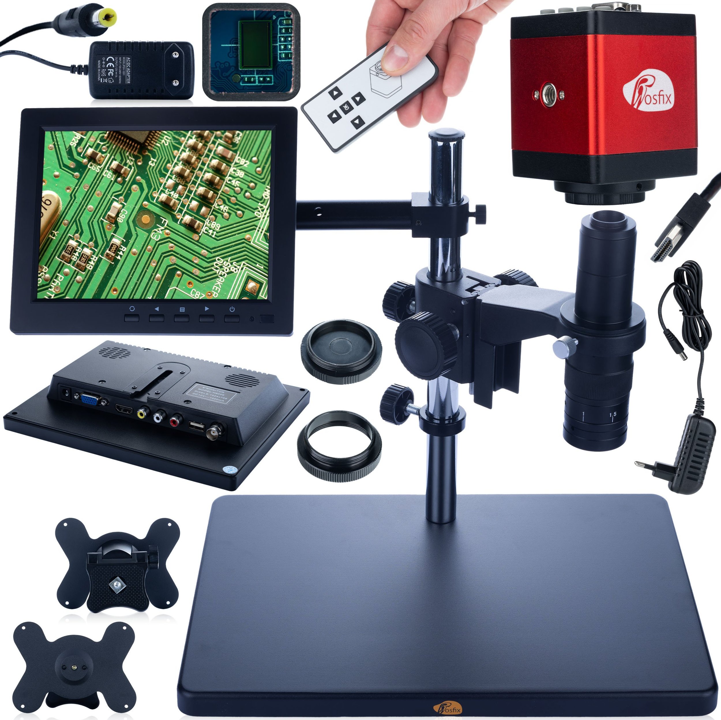 Mikroskop Rosfix MIKROSKOP CYFROWY DO LUTOWANIA WYSIĘGNIK WYŚWIETLACZ UCHWYT ROSFIX KAMERA