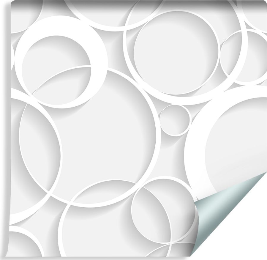 Muralo Tapeta GEOMETRYCZNA - Jasne Okręgi