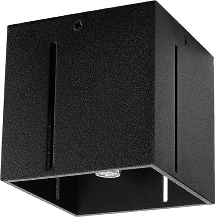Lampa sufitowa Lumes Czarny minimalistyczny plafon kwadrat - EX511-Pixan