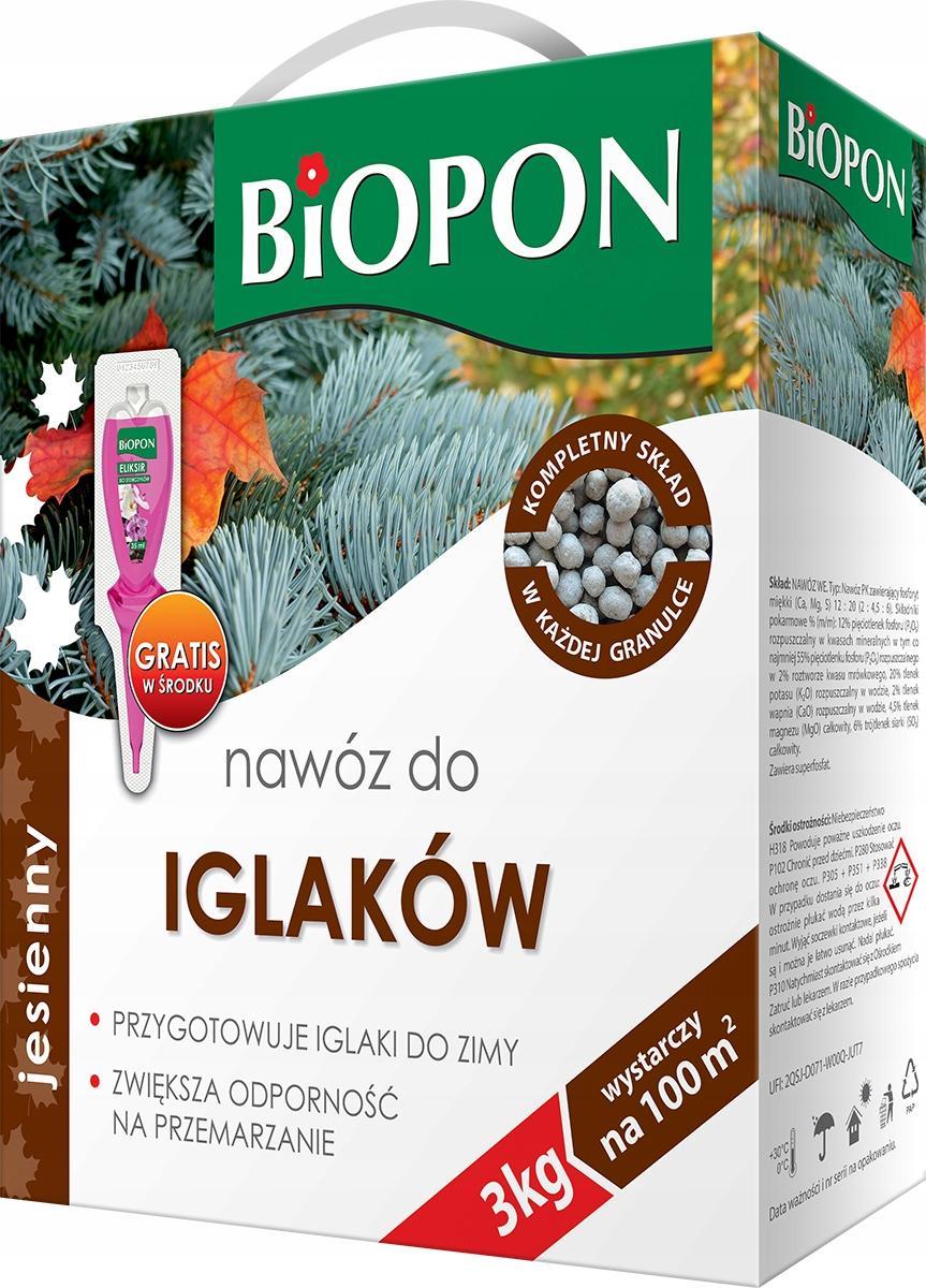 Biopon Nawóz Jesienny Do Iglaków 3kg Biopon