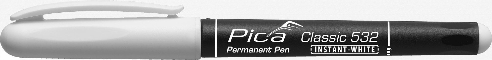 Pica-Marker Pica Permanent Marker INSTANT white, Bullet Tip, 1-2mm Retail