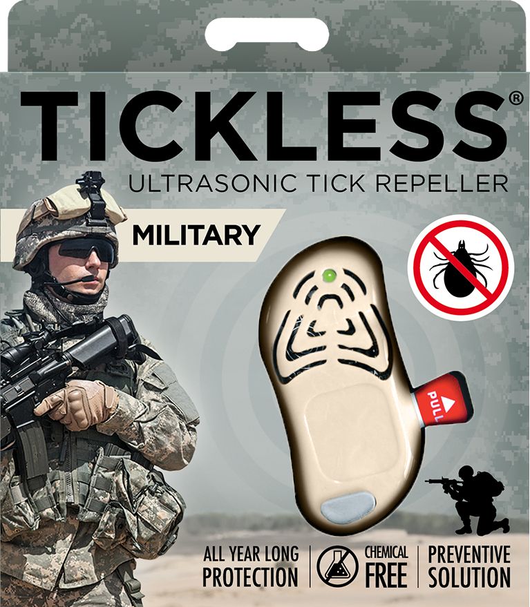 Tickless Tickless Military odstraszacz kleszczy - Beżowy