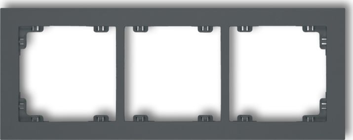 Karlik Deco Ramka uniwersalna potrójna z tworzywa grafitowy mat (28DR-3)