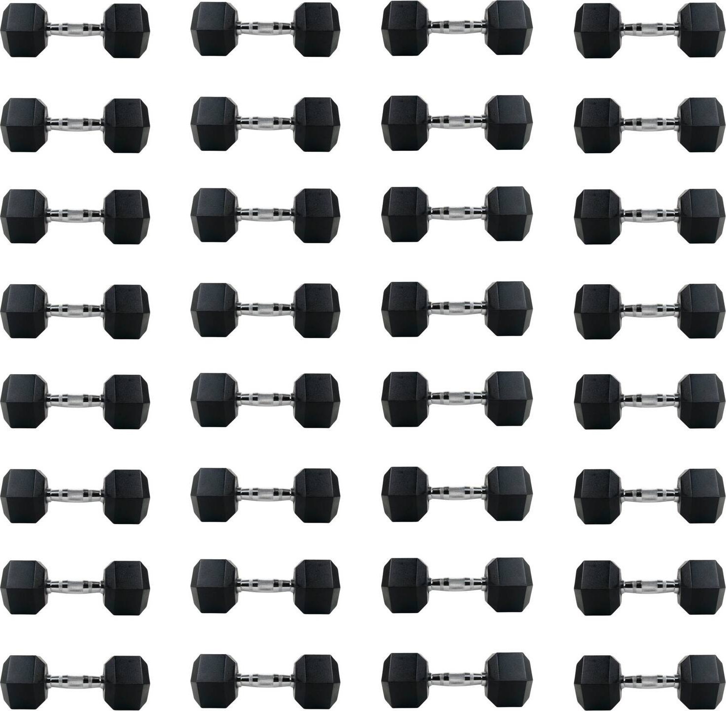 UnderFit Zestaw hantli hex UNDERFIT 2 x 5-30 kg (385 kg)