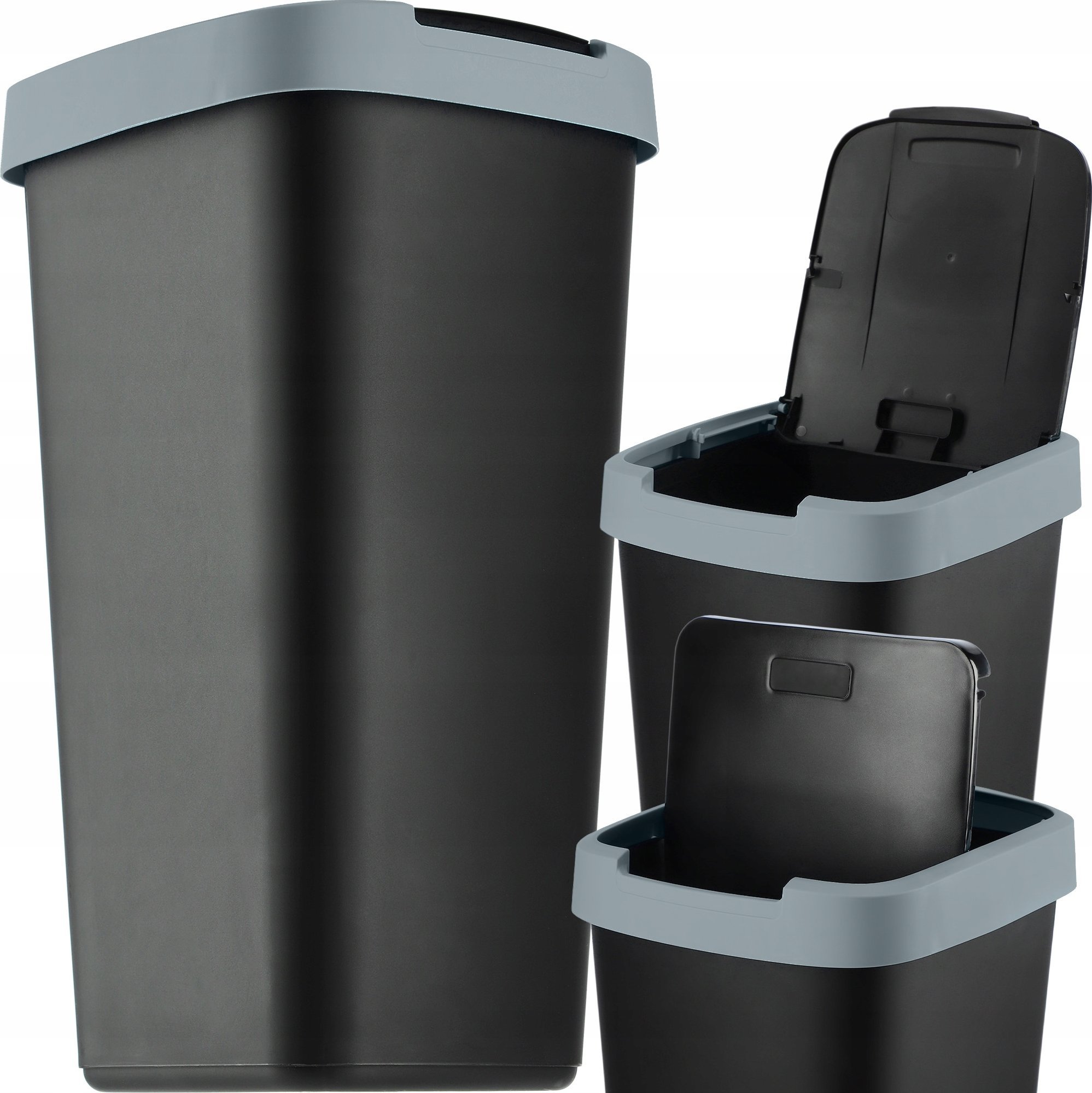 Kosz na śmieci Kadax KADAX Kosz Na Śmieci 25L Pojemnik Do Segregacji Odpadów Kubeł Śmietnik