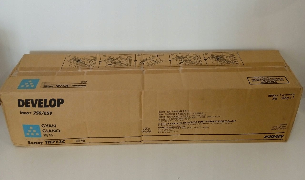 Develop Toner TN-713 TN713 Cyan (A9K84D0)