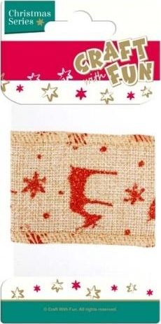 Craft with Fun CF OZDOBA BN TASMA PARCIANA 5,5CM/1M B/C 24/288