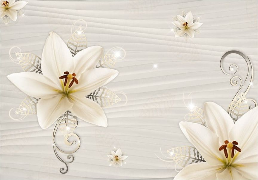 DecoNest Fototapeta - Kremowa iluzja - 350X245