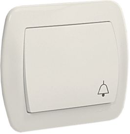 Kontakt-Simon Przycisk dzwonek Simon Akord pojedynczy 10AX beżowy (AD1/12)