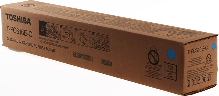 Toner Toshiba T-FC616E Cyan Oryginał (6AK00000369)